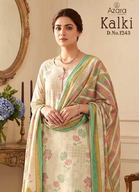 Kalki 1243 A To D By Radhika Azara Jam Cotton Printed Dress Material